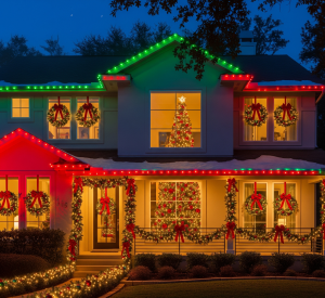 Austin Christmas Lights Installation by Sapien Lighting