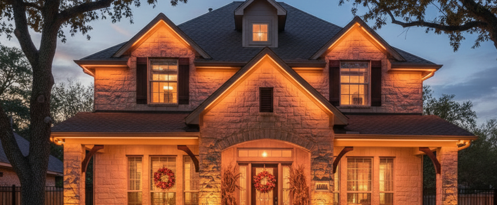 Austin permanent holiday lights for thanksgiving