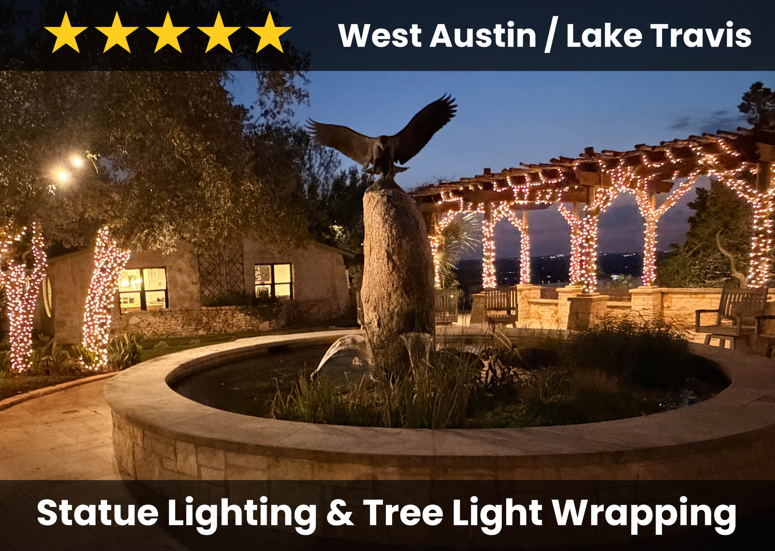 West Austin Tree Lighting Installation